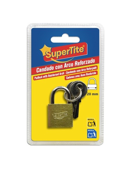 CANDADO 1X20MM ARCO REFORZADO