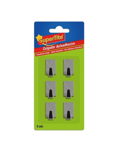 COLGADOR INOX RECTAN PEQ, Blis.6u(12/144