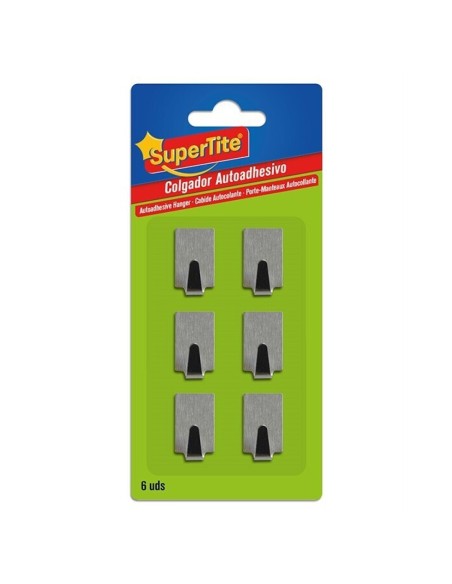 COLGADOR INOX RECTAN PEQ, Blis.6u(12/144