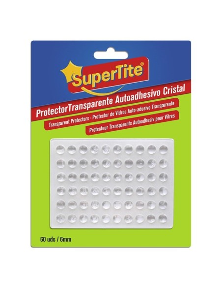 PROTECTOR 6MM 60UND TRANSP PARA CRISTAL