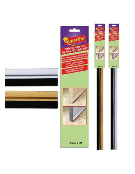 PROTECTOR BAJO PUERTA PVC+CEPILLO
