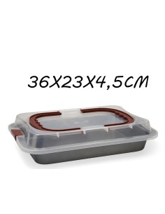 MOLDE 36X23X4.5CM CHAPACAKE +TAPA SWEET GREY