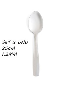 CUCHARAS 25CM 3UND MESA INOX EKA QD