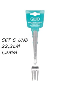 TENEDOR 22.3CM 6UND POSTRE INOX EKA QD