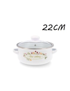 CACEROLA 22 CM ACERO ESMALTADO MEMORY