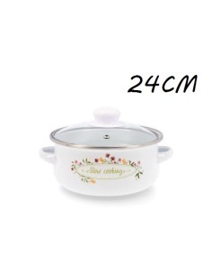 CACEROLA 24 CM ACERO ESMALTADO MEMORY