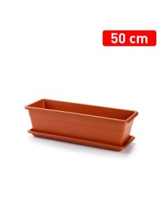 JARDINERA + PLATO 50 CM