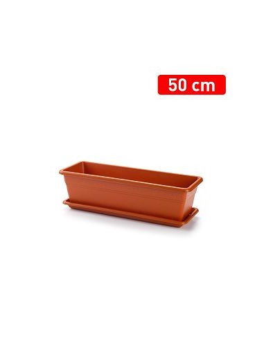 JARDINERA + PLATO 50 CM