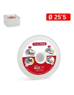 TAPA 25.5CM GIRATORTILLAS PEQ BLANCO