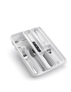 PORTACUBIERTOS 40X30X7CM 2 PIEZAS BLANCO