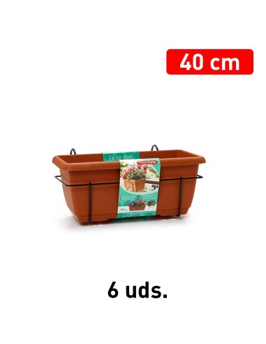 JARDINERA BALCONERA 40 CON SOPORTE