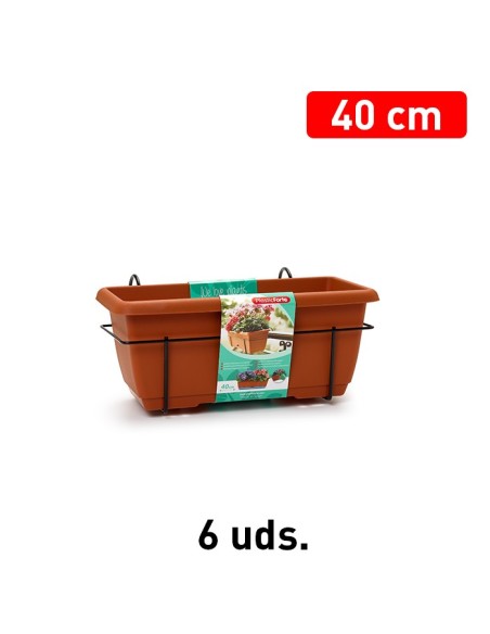 JARDINERA BALCONERA 40 CON SOPORTE