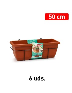 JARDINERA BALCONERA 50 CON SOPORTE