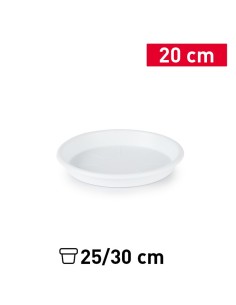 PLATO MACETA 20 CM BLANCO