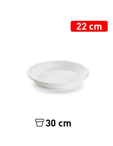 PLATO MACETA 22 CM BLANCO