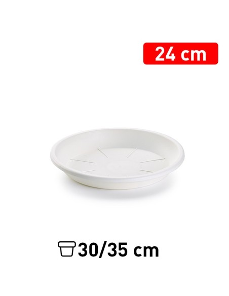 PLATO MACETA 24 CM BLANCO