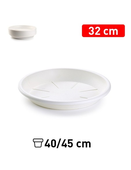 PLATO MACETA 32 CM BLANCO