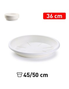 PLATO MACETA 36 CM BLANCO