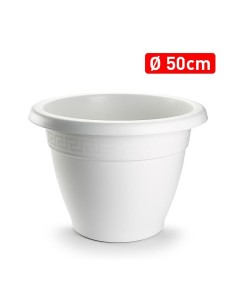 MACETA REDONDA 50CM BLANCO