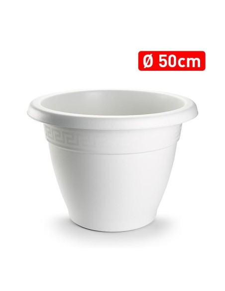 MACETA REDONDA 50CM BLANCO