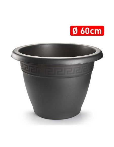 MACETA 60CM REDONDA ANTRACITA