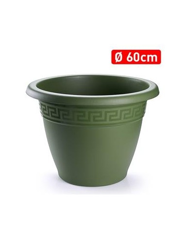 MACETA 60CM REDONDA VERDE JAR
