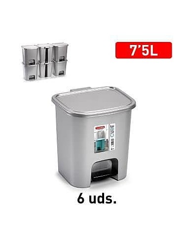 CUBO PEDAL 7,5L PLATA