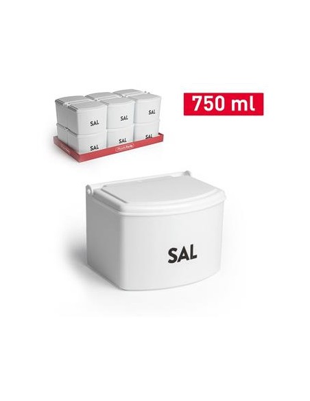 SALERO CON TAPA PP BLANCO
