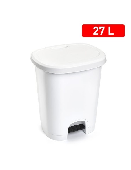CUBO PEDAL 27 L COLOR BLANCO