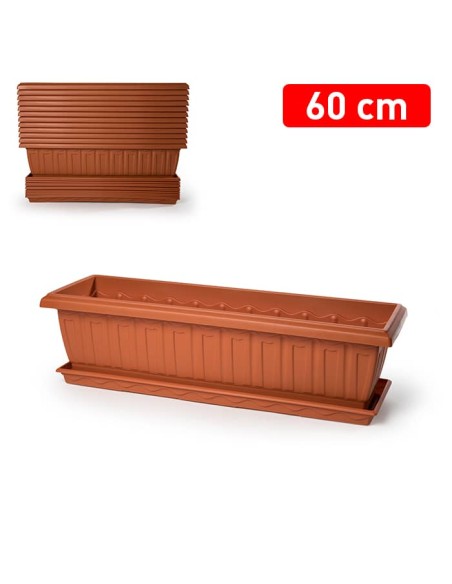 JARDINERA EDÉN + PLATO 60 CM