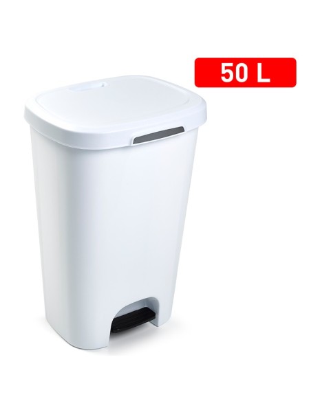 CUBO PEDAL 50 L COLOR BLANCO