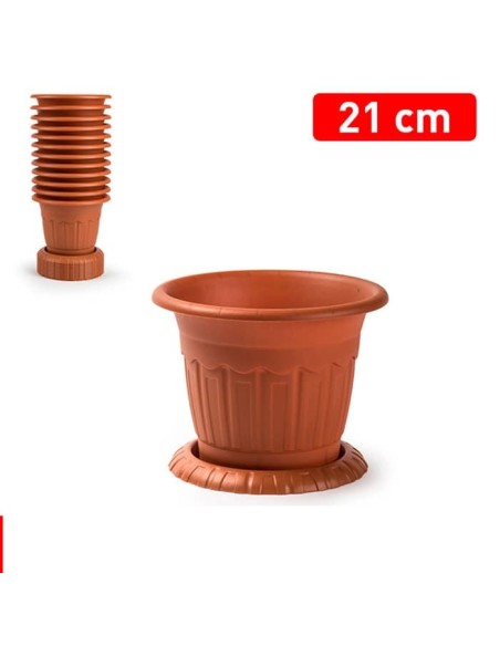 MACETA 21CM ARES + PLATO