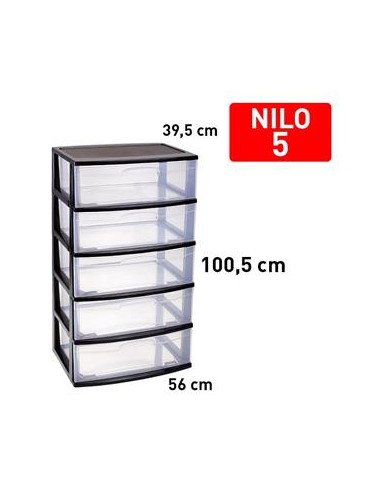 CAJONERA 5 CAJONES NEGRO NILO