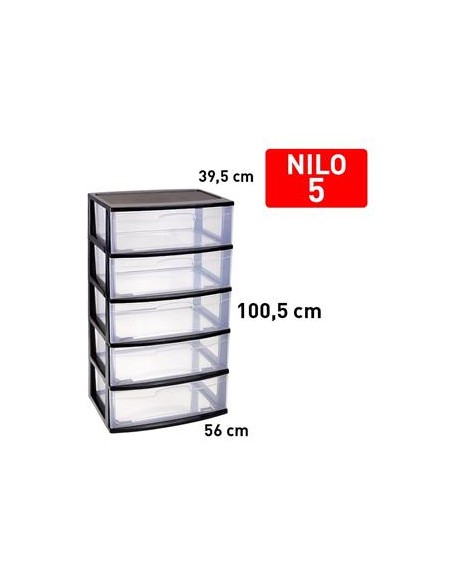 CAJONERA 5 CAJONES NEGRO NILO