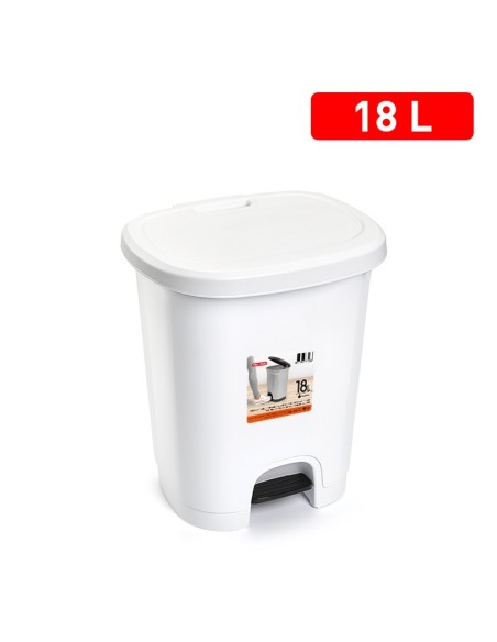 CUBO PEDAL 18 L COLOR BLANCO
