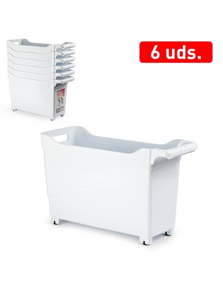 CARRITO Nº1 17X45X29CM BLANCO MULTIUSOS