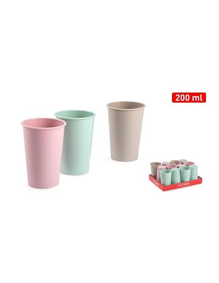 VASO MEDIANO H 200 ML SURT VRM