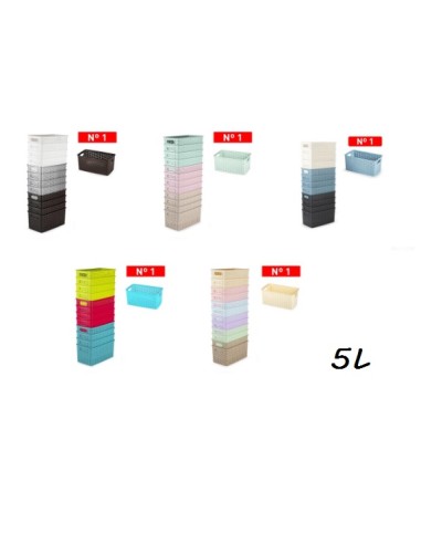 CESTO 5L 28X15CM RATTAN Nº1
