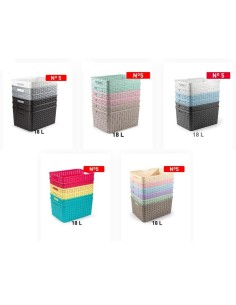CESTO 18L 38X28CM RATTAN Nº5