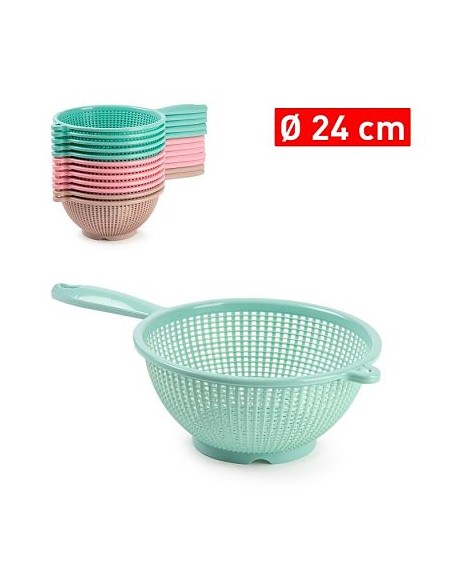 ESCURREVERDURAS 24CM GRANDE CON MANGO SURT VRM