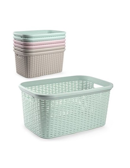 CESTO 35L 53X36CM ROPA RATTAN  SURT VRM