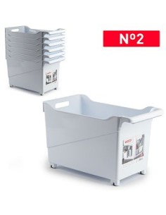 CARRITO Nº2 24X45.5X27.5CM BLANCO MULTIUSOS