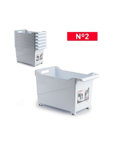 CARRITO Nº2 24X45.5X27.5CM BLANCO MULTIUSOS