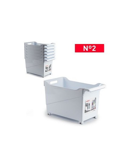 CARRITO Nº2 24X45.5X27.5CM BLANCO MULTIUSOS