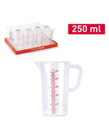 JARRA 250ML MEDIDORA SLIM  TRANSPARENTE