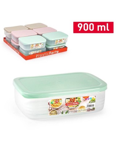 FIAMBRERA 900ML BENTO RECTANGULAR SURT VRM