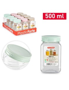 TARRO 500ML CLASSIC CUADRADO PET SURT VRM