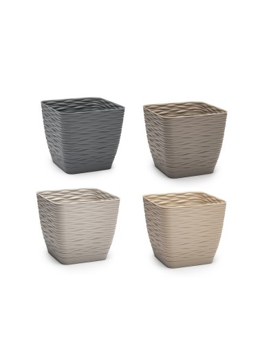 MACETA WIND CUADRADA 19 CM SURTIDO FUTURE