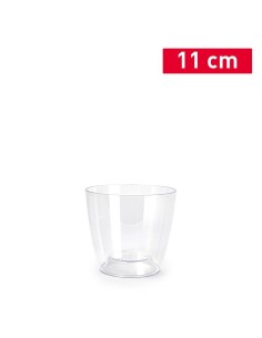 MACETA MYKONOS 11 CM PS TRANSPARENTE