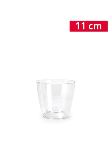 MACETA MYKONOS 11 CM PS TRANSPARENTE